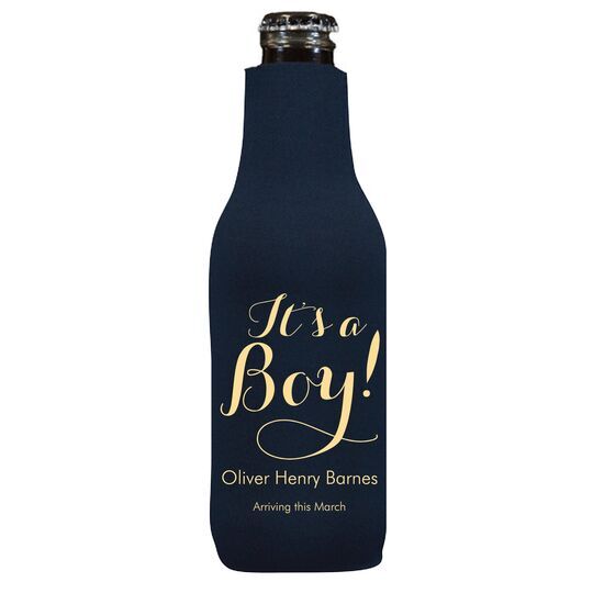 Elegant It's A Boy Bottle Huggers